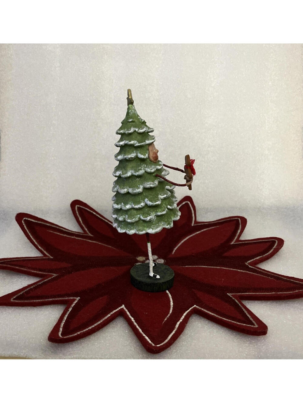 Lori Mitchell Child Christmas Folk Art Figure Bruce Spruce - Picture 4 of 6